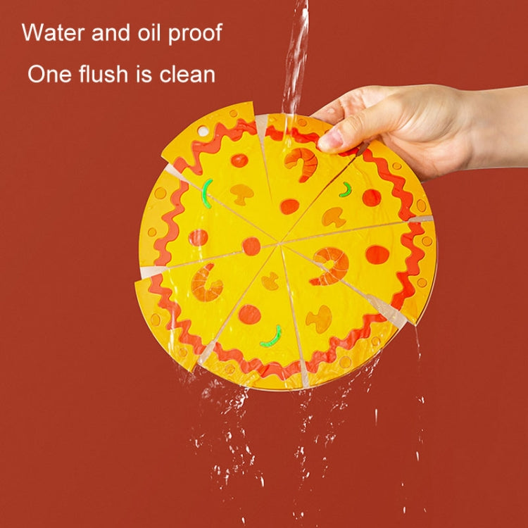 Silicone Insulated Table Placemat Pizza Shaped Bowl Mat PVC Coasters, Small, Medium, Large