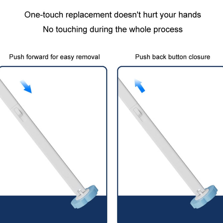 Disposable Toilet Brush Dissolving Replacement Brush Toilet Cleaning Set, With 6pcs Lemon Scent Brush Heads, With 6pcs Lavender Scent Brush Heads