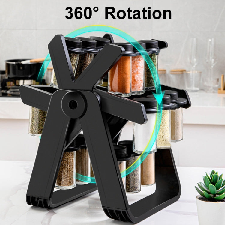 18-in-1 Rotating Ferris Wheel Kitchen Condiment Bottle Holder Set