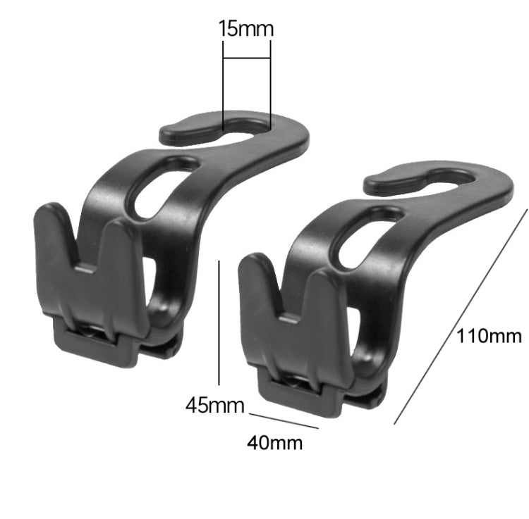 3pcs Car Foldable Hook Multifunctional Rear Seat Phone Holder