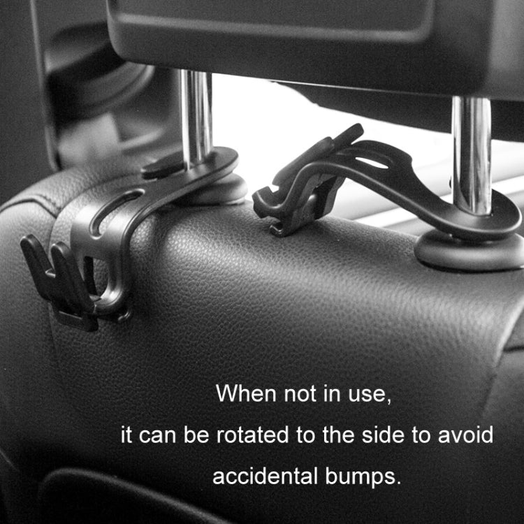 3pcs Car Foldable Hook Multifunctional Rear Seat Phone Holder