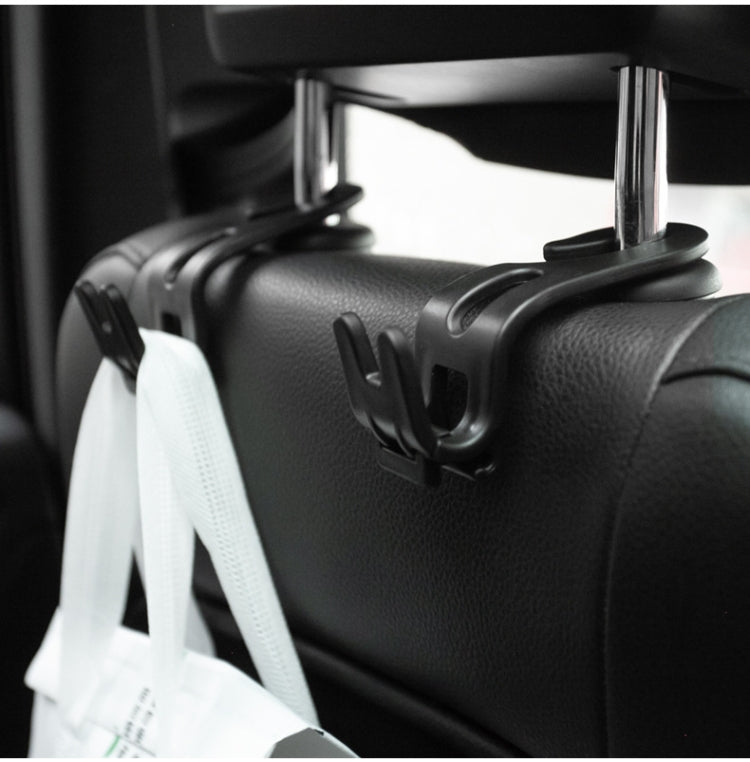 3pcs Car Foldable Hook Multifunctional Rear Seat Phone Holder