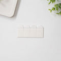 12pcs /Pack Strong Stainless Adhesive Removable Sticky Hooks Household Fixing Tearable Backing Stickers, 16 x 29mm, 16 x 46mm, 20 x 46mm, 16 x 70mm, 19 x 92mm, 38 x 38mm