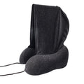 Hooded U-Shaped Memory Foam Pillow Portable Travel Neck Care Pillow