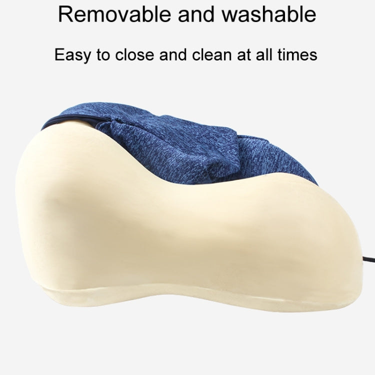 Hooded U-Shaped Memory Foam Pillow Portable Travel Neck Care Pillow