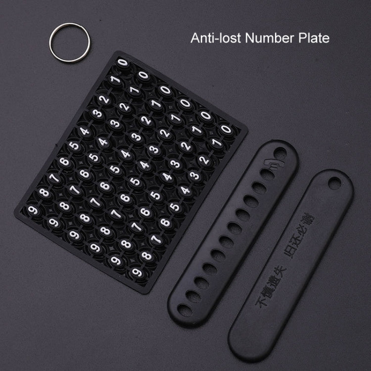 For Volvo Car Key Cover Multifunctional Keychain Anti-lost Number Plate