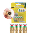 2.4BAR Vehicle Tire Pressure Monitoring Warning Cap, Brass Core, Anti-theft with Wrench