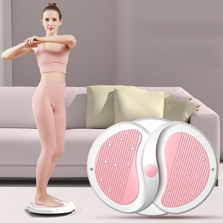 Mute Waist Twisting Disk Home Magnets Exercise Waist Sports Fitness Equipment, Pink, Blue, Purple, With Pull Rope Pink, With Pull Rope Blue, With Pull Rope Purple