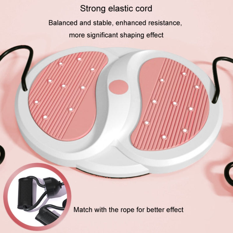 Mute Waist Twisting Disk Home Magnets Exercise Waist Sports Fitness Equipment, Pink, Blue, Purple, With Pull Rope Pink, With Pull Rope Blue, With Pull Rope Purple