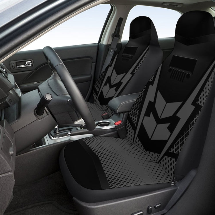 Car Universal Printed Seat Protector Automobile Decoration Supplies, Black