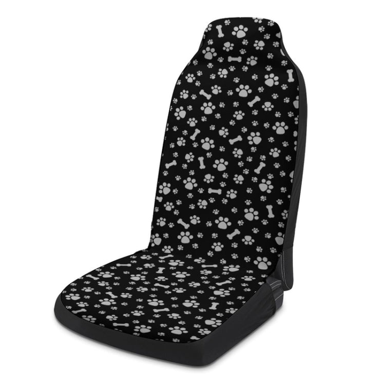 Car Universal Printed Seat Protector Automobile Decoration Supplies, Footprint And Bone