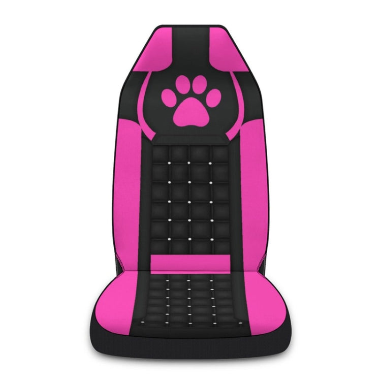 Car Universal Printed Seat Protector Automobile Decoration Supplies, Pink Footprints