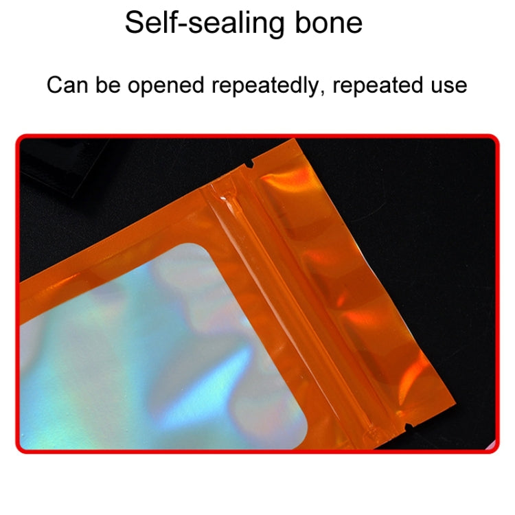 100pcs Laser Shaded Self-Sealing Bag Jewelry Closure Packaging Bags, 6 x 10cm Black, 6 x 10cm Pink, 6 x 10cm Orange, 7 x 10cm Black, 7 x 10cm Pink, 7 x 10cm Orange, 7.5 x 12cm Black, 7.5 x 12cm Pink, 7.5 x 12cm Orange, 8 x 13cm Black, 8 x 13cm Pink    ...