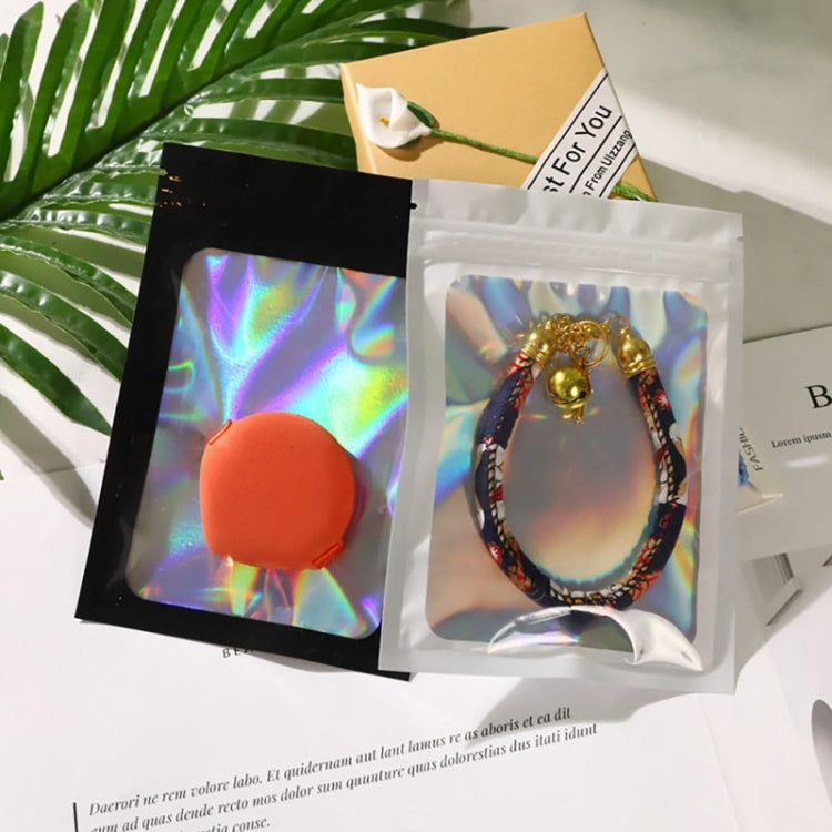 100pcs Laser Shaded Self-Sealing Bag Jewelry Closure Packaging Bags, 6 x 10cm Black, 6 x 10cm Pink, 6 x 10cm Orange, 7 x 10cm Black, 7 x 10cm Pink, 7 x 10cm Orange, 7.5 x 12cm Black, 7.5 x 12cm Pink, 7.5 x 12cm Orange, 8 x 13cm Black, 8 x 13cm Pink    ...
