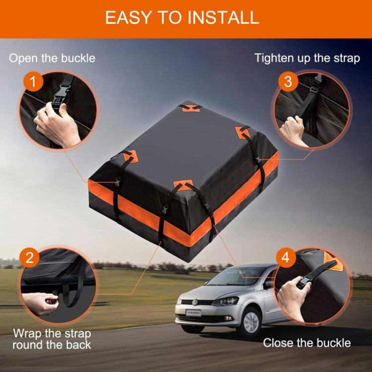 15 Cubic Feet Waterproof Car Roof Storage Luggage Bag, 15 Inch