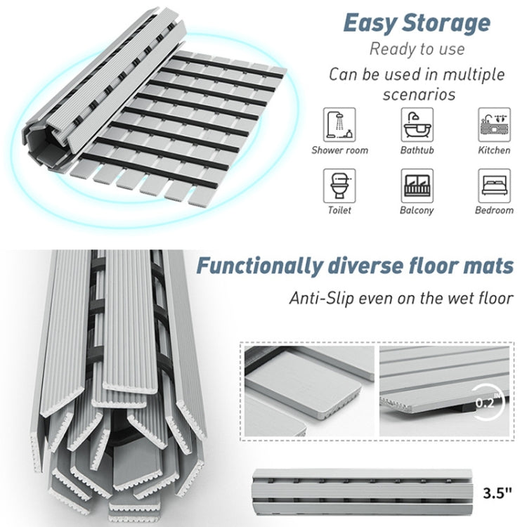 Shower Room Bathing Anti-slip Foot Mat Household Waterproof Anti-fall Bathroom Floor Mat, 61x61cm, 61x90cm, 43x61cm
