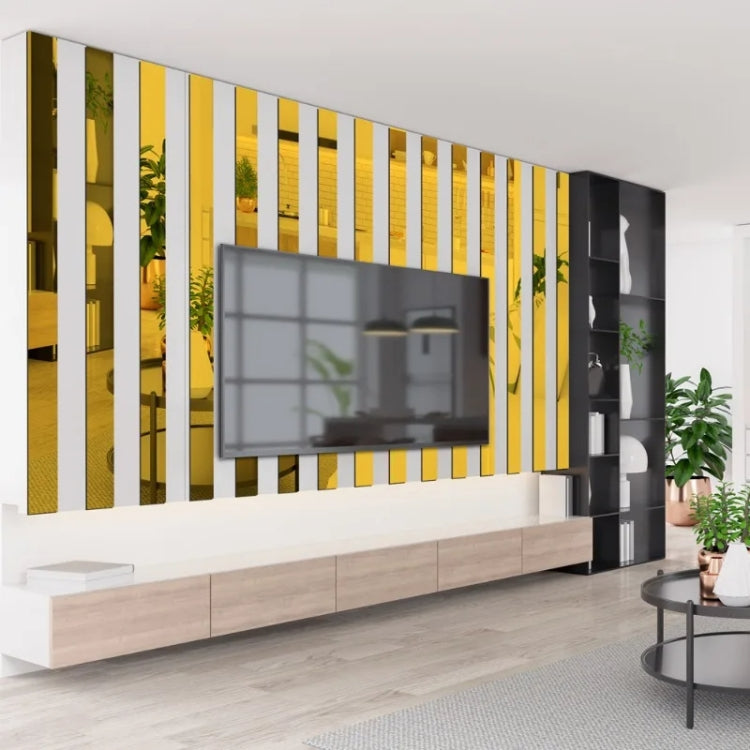 3D Mirror Wall Stickers Beautiful Edge Decorative Strip Living Room TV Background Decorative Self-adhesive Beltline Sewing, 10pcs 1x90cm, 10pcs 1.5x100cm, 10pcs 2x100cm, 3x100cm, 5x100cm, 8x100cm, 10x100cm