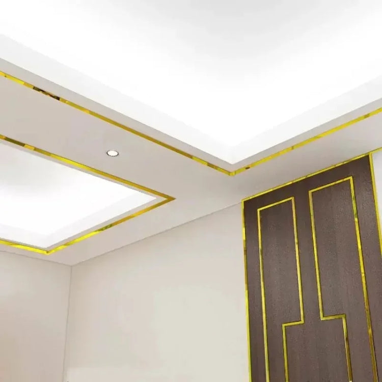 3D Mirror Wall Stickers Beautiful Edge Decorative Strip Living Room TV Background Decorative Self-adhesive Beltline Sewing, 10pcs 1x90cm, 10pcs 1.5x100cm, 10pcs 2x100cm, 3x100cm, 5x100cm, 8x100cm, 10x100cm