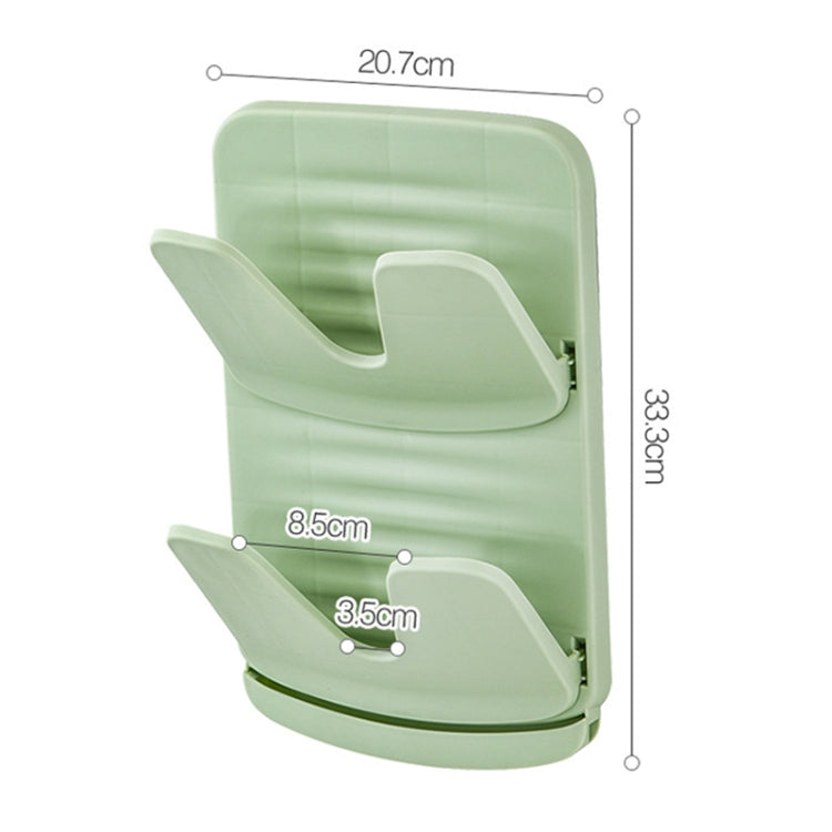 Wall Mounted Pot Lid Holder Kitchen Double Layer Multifunctional Folding Rack