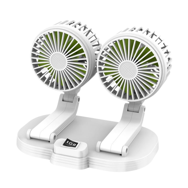 5V USB Port Car Dual-head Fan Circulation Fan