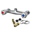 In-wall Dual Control Hot And Cold Water Faucet Bathroom Mixer Valve Shower Faucet, Without Parts, With Corner