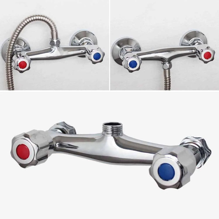 In-wall Dual Control Hot And Cold Water Faucet Bathroom Mixer Valve Shower Faucet, Without Parts, With Corner