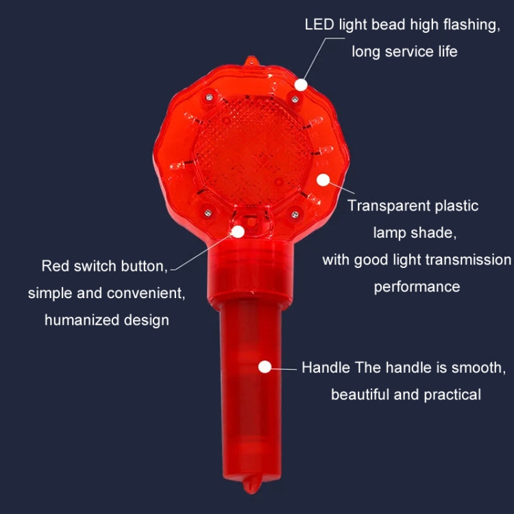 Traffic Warning Plum Blossom Light Handheld Construction Roadblock Light