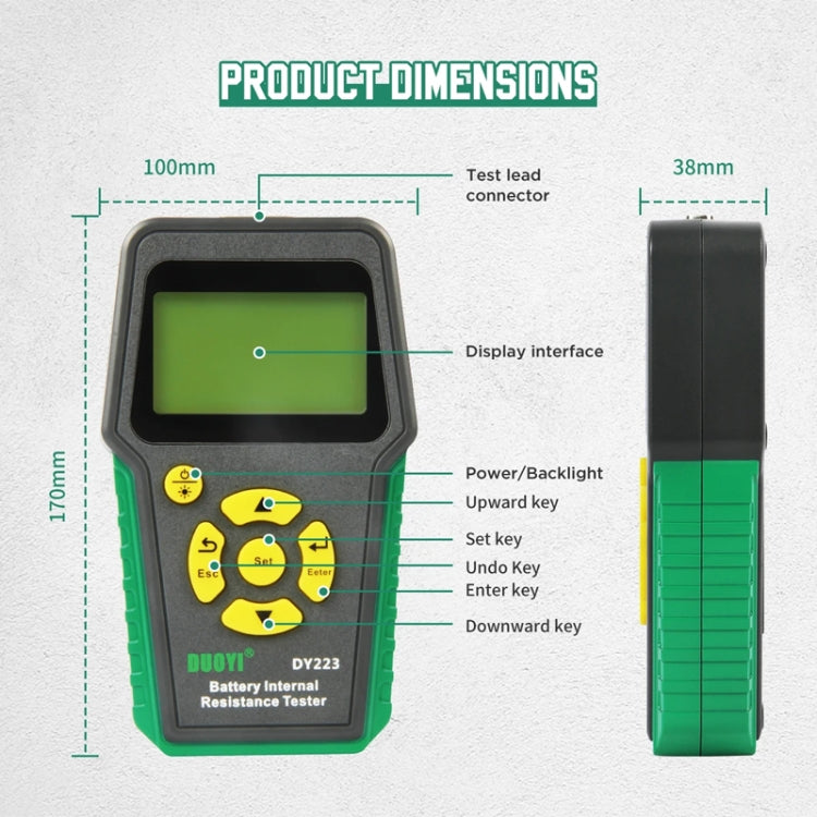 DUOYI DY223 Electrical Vehicle Voltage Testing And Fault Diagnostic Instrument