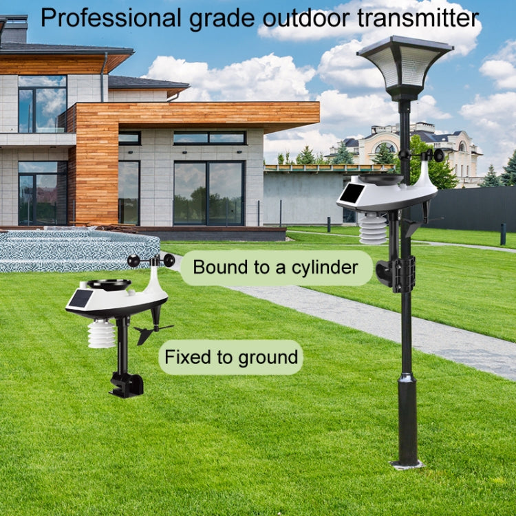Wireless Weather Station Wind Speed Rain And Wind Direction Detection Weather Forecast Clock