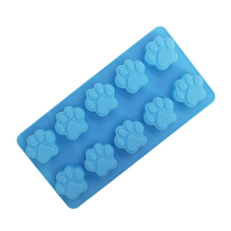 10 Grids Cartoon Kitten Claw Bear Paw Silicone Soap Molds DIY Chocolate Baking Mould, 10 Grids Kitten Claw Pink, 10 Grids Kitten Claw Light Blue
