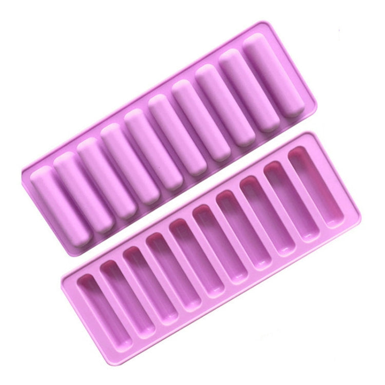 10 Grids Long Silicone Cookie Molds DIY Baking Chocolate Mould, 10 Grids Long