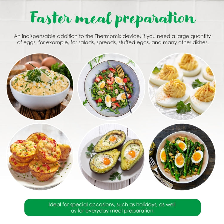 10-in-1 Egg Cooker For Thermomix TM5 TM6 TM31  Multifunction Pot Steamer Tray, 10-in-1