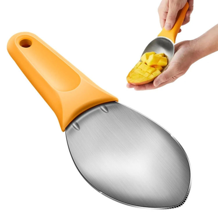 Mango Slicing and Dicing Tool Multifunctional Stainless Steel Fruit Peel Separator, Mango Cutter