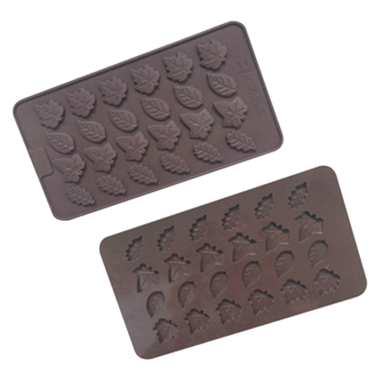 24 Grids Tree Leaf Silicone Chocolate Mould DIY Handmade Soap Mold