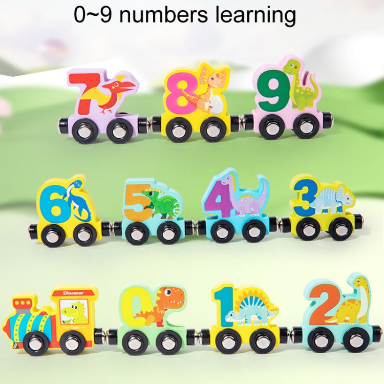11pcs / Set Children Puzzle Train Block Toys Early Learning Awareness Numbers Track Toys, Hook Model