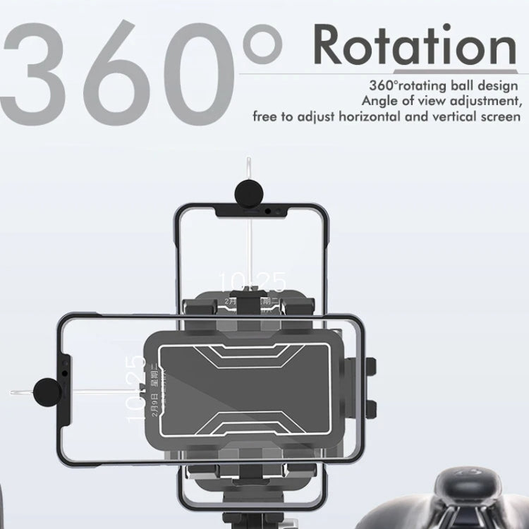 Motorcycle Bicycle Outdoor Cycling Navigation Phone Holder, Rearview Mirror Bracket, Handlebage Bracket