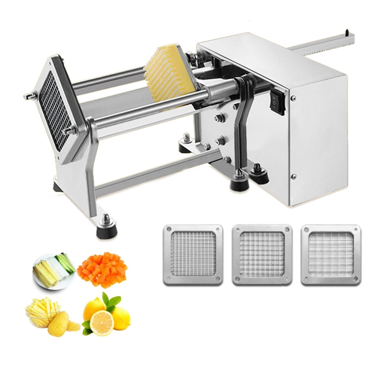 60W Commercial French Fry Cutter Electric Potato Cutter Machine With 3 Blade, US Plug, EU Plug, UK Plug, AU Plug