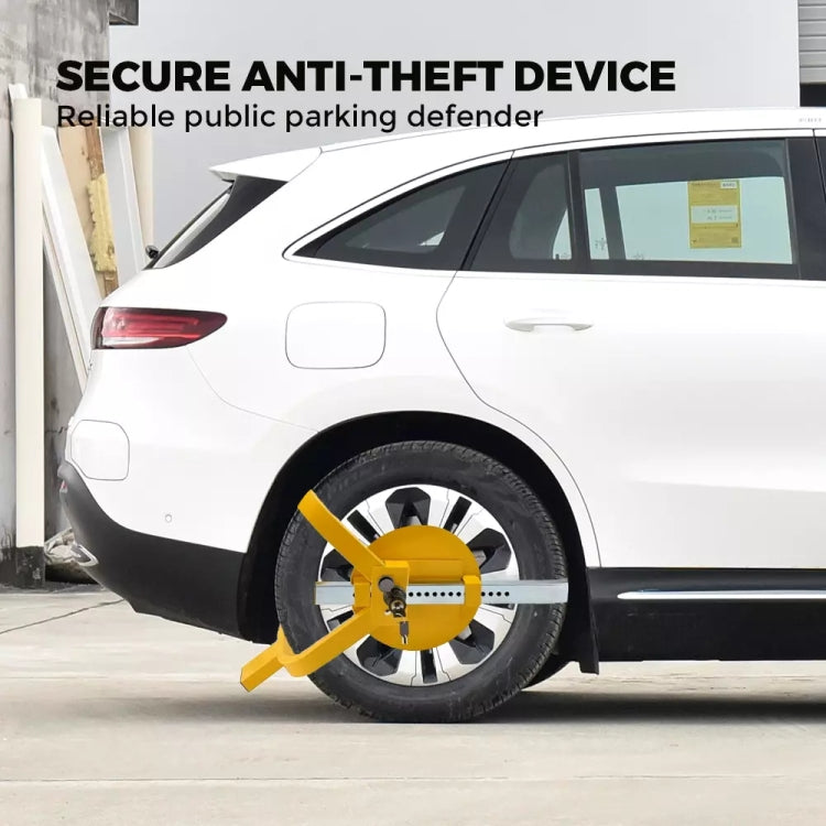 Car Anti-theft Lock SUV Wheel Three-prong Lock With Suction Cup, Ordinary, With Disc