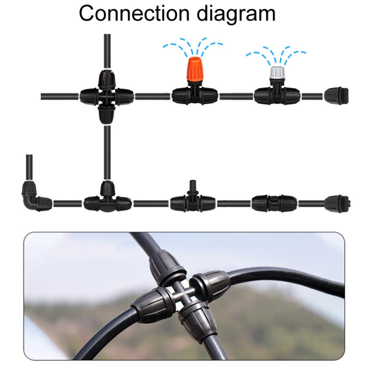 5pcs 4/7 Pipe Fitting Drip Irrigation Accessories Gardening Irrigation Watering Fittings