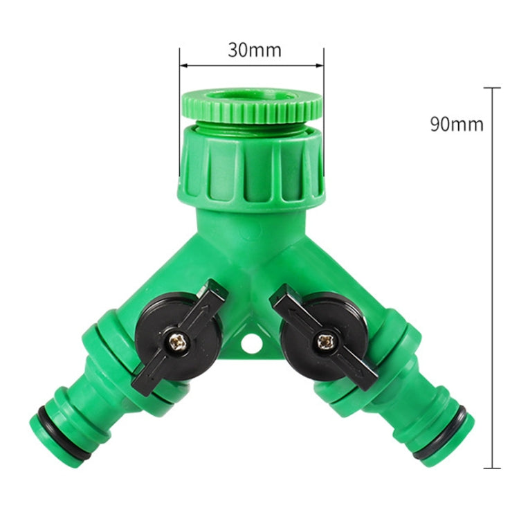 2 Way Garden Plumbing Hose Quick Connect Switch Horticultural Irrigation Faucet Ball Valve, BT918