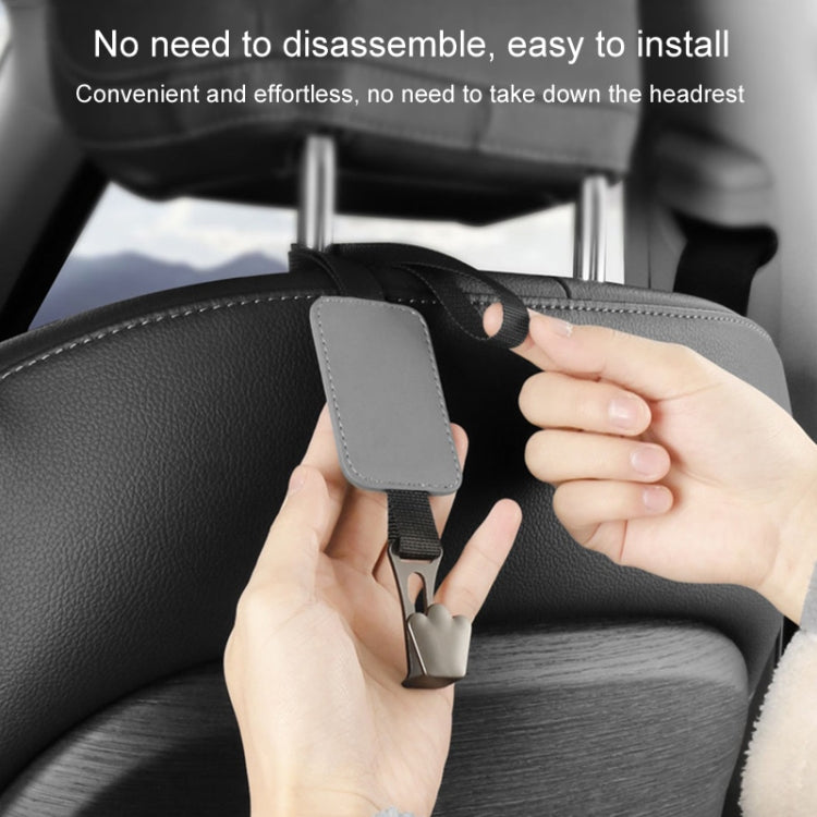 Car Seat Hook Multi-function Leather Seatback Hanger Car Interior Supplies