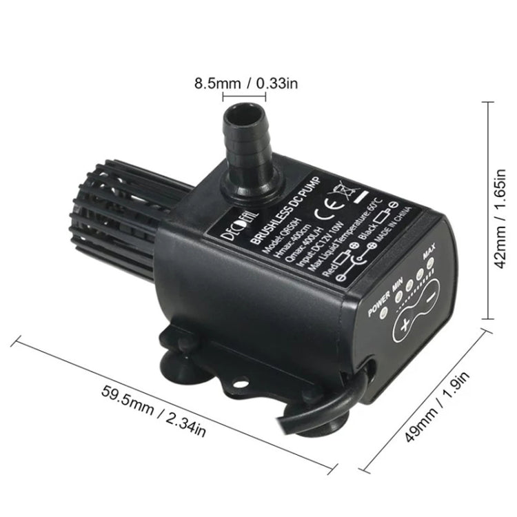 DC12V Solar Micro Brushless Cold Water Circulating Fountain Water Pump, QR50H