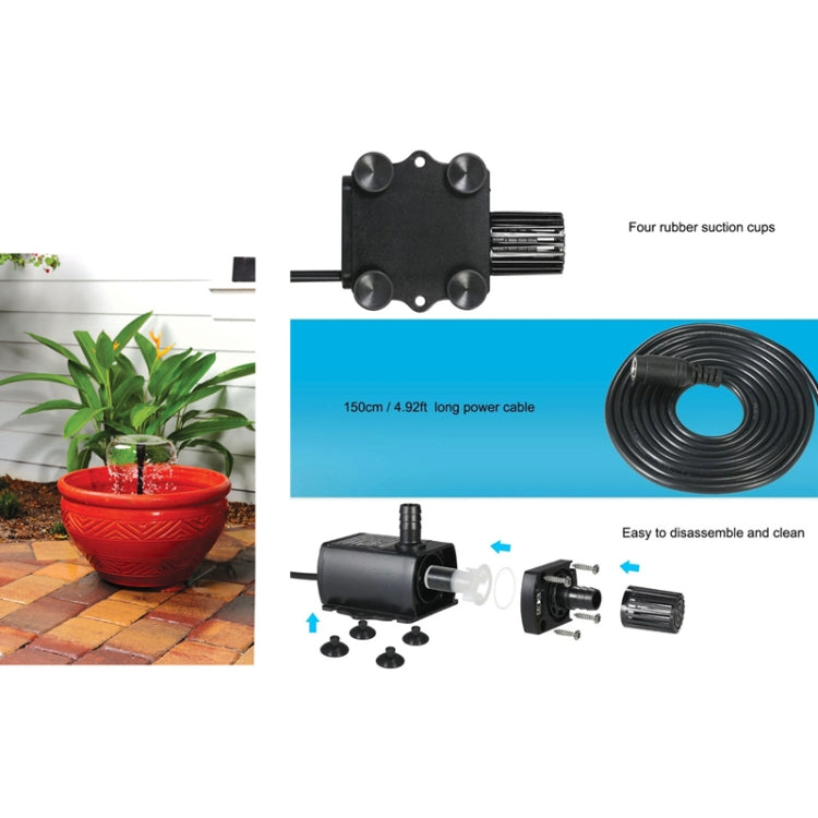 DC12V Solar Micro Brushless Cold Water Circulating Fountain Water Pump, QR50H