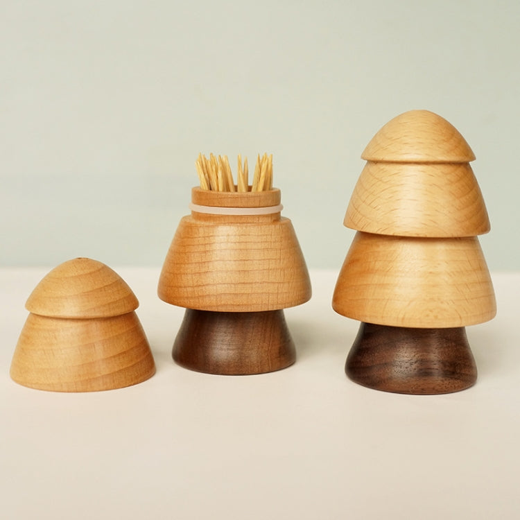 Solid Wooden Toothpick Holder Personalized Wooden Household Toothpick Can