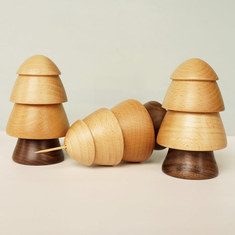 Solid Wooden Toothpick Holder Personalized Wooden Household Toothpick Can