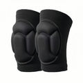 Turtle Shell Sponge Knee Pads Knitted Elbow Pads Thickened Anti-fall Yoga Roller Skating Cycling Protector, M, L