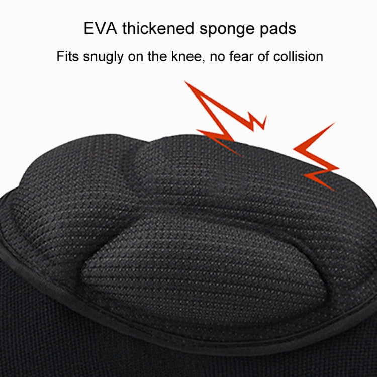 Turtle Shell Sponge Knee Pads Knitted Elbow Pads Thickened Anti-fall Yoga Roller Skating Cycling Protector, M, L