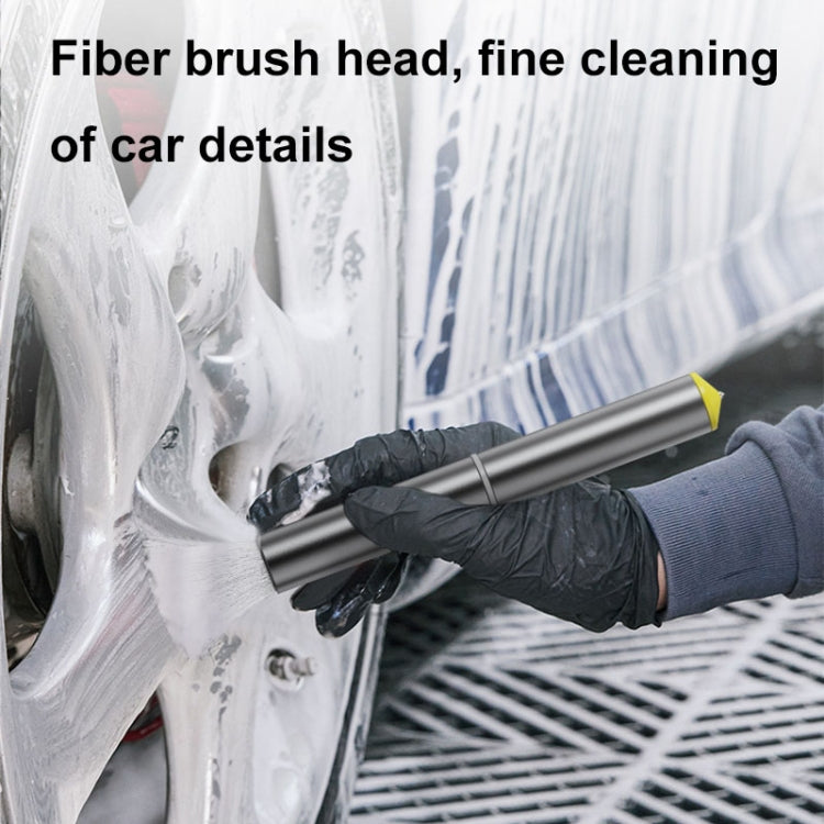 3-In-1 Car Air Outlet Double-Head Cleaning Brush Multi-Functional Detail Brush With Hammer, 3-In-1 (Grey)