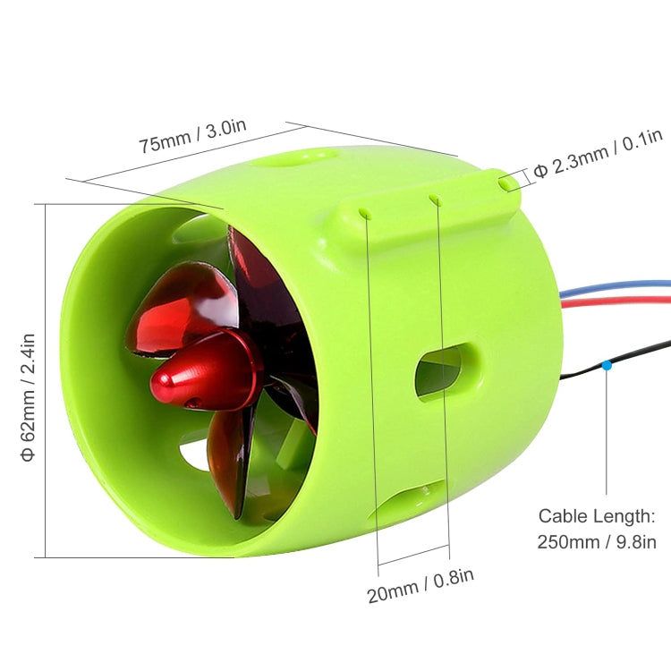12-24V Ship Model Underwater Propeller Underwater Robot ROV Waterproof Brushless Motor, CW