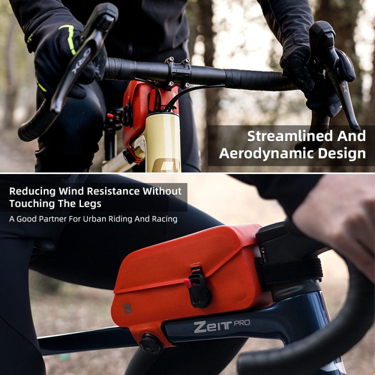 Rhinowalk K33 1.2L Outdoor Cycling Magnetic Waterproof Knob Fixed Bicycle Top Tube Bag